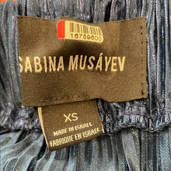 Sabina Musayev The York Pant in shimmering blue, XS - Picture 3 of 7